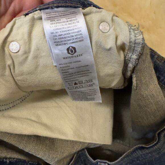 Denizen By LEVIS Size 38W/30L 285 Relaxed Straight Leg Blue Denim Jean Mens - Picture 7 of 9